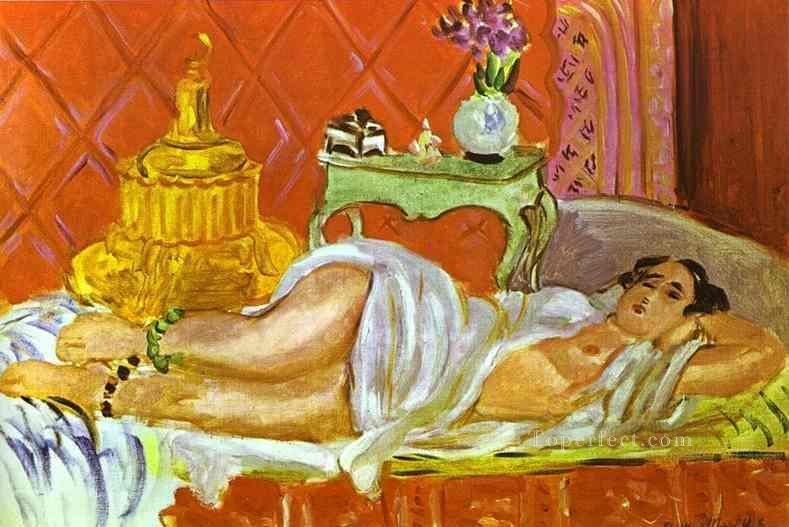 Odalisque Harmony in Red 1926 Fauvist Oil Paintings